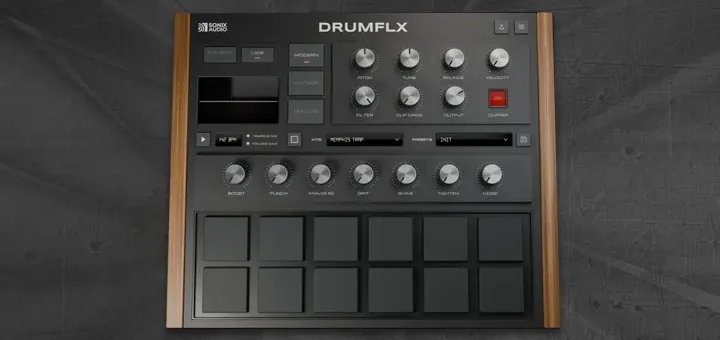 DRUMFLX Free Sample-Based Drum Machine Plugin