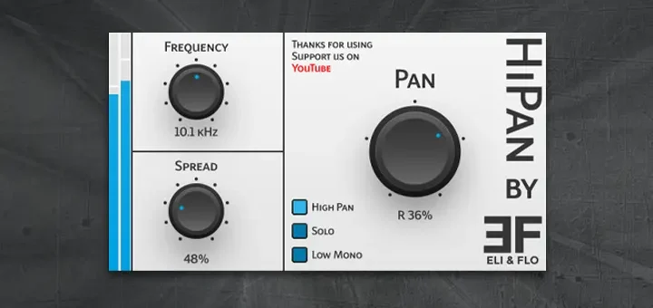 HiPan Free Plugin Band Split Panning