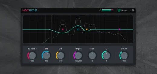 VocRide Free Vocal Harmonic EQ Plugin
