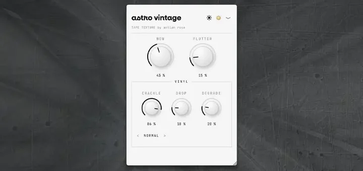 Astro Vintage Free Tape & Vinyl Texture Plugin